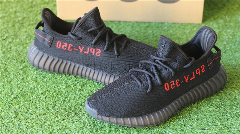 Adidas Yeezy Boost 350 V2 Core Black Bred Red